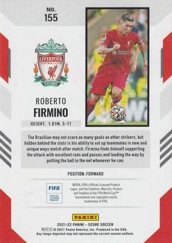 2021-22 Score FIFA #155 Roberto Firmino Back