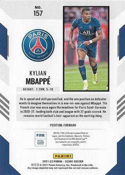 2021-22 Score FIFA #157 Kylian Mbappe Back