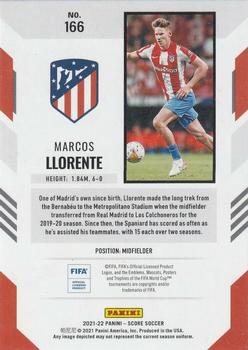 2021-22 Score FIFA #166 Marcos Llorente Back