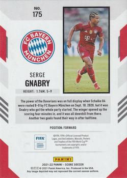 2021-22 Score FIFA #175 Serge Gnabry Back