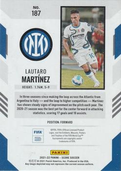 2021-22 Score FIFA #187 Lautaro Martinez Back