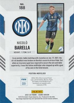 2021-22 Score FIFA #188 Nicolo Barella Back