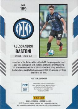 2021-22 Score FIFA #189 Alessandro Bastoni Back