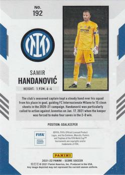 2021-22 Score FIFA #192 Samir Handanovic Back