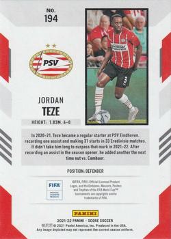 2021-22 Score FIFA #194 Jordan Teze Back