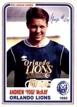 1990 Big League Cards Orlando Lions #21-A988 Andrew 'Yogi' McKay Front