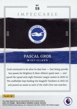 2021-22 Panini Impeccable Premier League #59 Pascal Gross Back