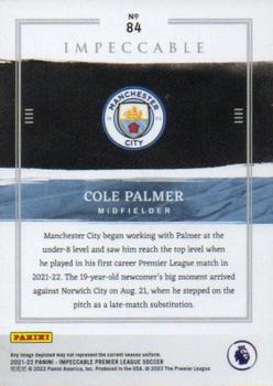 2021-22 Panini Impeccable Premier League #84 Cole Palmer Back