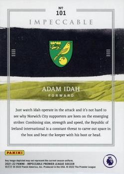 2021-22 Panini Impeccable Premier League #101 Adam Idah Back