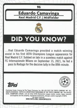 2021-22 Merlin Chrome UEFA Champions League #95 Eduardo Camavinga Back