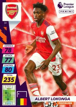 2021-22 Panini Adrenalyn XL Premier League Plus #22 Albert Lokonga Front