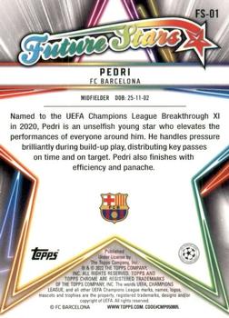 2021-22 Topps UEFA Champions League - Future Stars #FS-01 Pedri Back