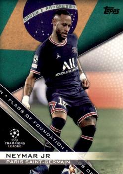 2021-22 Topps UEFA Champions League - Flags of Foundation #FF-04 Neymar Jr Front