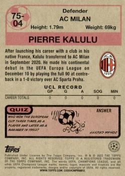 2021-22 Topps UEFA Champions League - 1975-76 Retro #75-04 Pierre Kalulu Back
