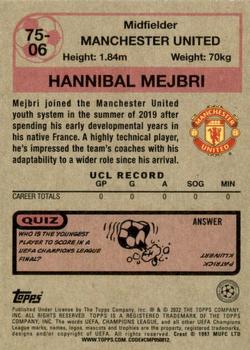 2021-22 Topps UEFA Champions League - 1975-76 Retro #75-06 Hannibal Mejbri Back