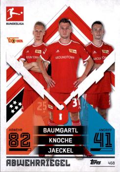 2021-22 Topps Match Attax Bundesliga Extra #468 Baumgart / Knoche / Jaeckel Front