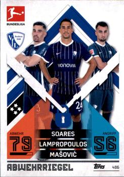 2021-22 Topps Match Attax Bundesliga Extra #486 Soares / Lampropoulos / Masovic Front