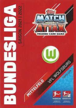 2021-22 Topps Match Attax Bundesliga Extra #604 Maximilian Arnold Back