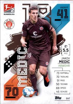2021-22 Topps Match Attax Bundesliga Extra #647 Jakov Medic Front