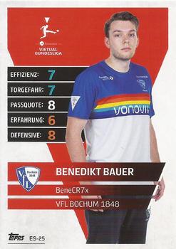 2021-22 Topps Match Attax Bundesliga Extra - Virtual Bundesliga #ES-25 Benedikt Bauer Front