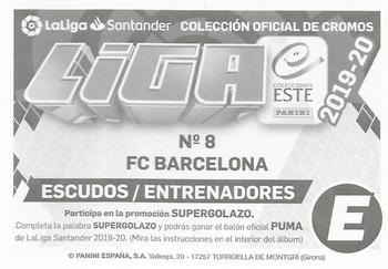 2019-20 Panini LaLiga Santander Este Stickers - Escudos / Entrenadores #8 Ernesto Valverde Back
