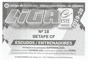 2019-20 Panini LaLiga Santander Este Stickers - Escudos / Entrenadores #18 José Bordalás Back