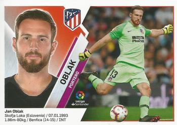 2019-20 Panini LaLiga Santander Este Stickers - Atletico de Madrid #1 Jan Oblak Front
