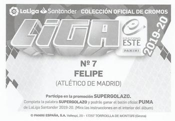 2019-20 Panini LaLiga Santander Este Stickers - Atletico de Madrid #7 Felipe Back
