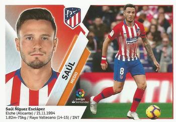 2019-20 Panini LaLiga Santander Este Stickers - Atletico de Madrid #10 Saúl Niguez Front