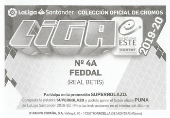 2019-20 Panini LaLiga Santander Este Stickers - Real Betis #4A Zouhair Feddal Back