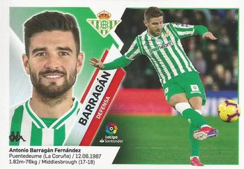 2019-20 Panini LaLiga Santander Este Stickers - Real Betis #6B Antonio Barragan Front