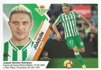 2019-20 Panini LaLiga Santander Este Stickers - Real Betis #12 Joaquín Front
