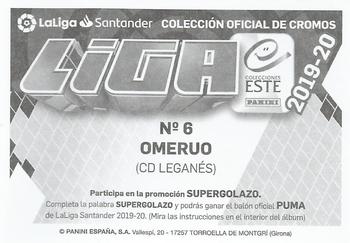 2019-20 Panini LaLiga Santander Este Stickers - CD Leganes #6 Kenneth Omeruo Back
