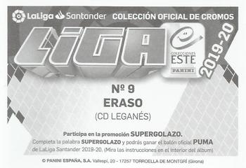 2019-20 Panini LaLiga Santander Este Stickers - CD Leganes #9 Javier Eraso Back