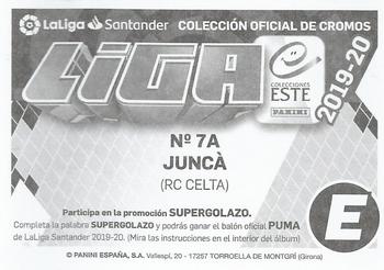 2019-20 Panini LaLiga Santander Este Stickers - RC Celta #7A David Juncà Back