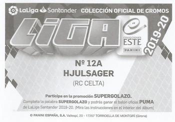 2019-20 Panini LaLiga Santander Este Stickers - RC Celta #12A Andrew Hjulsager Back