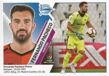 2019-20 Panini LaLiga Santander Este Stickers - D. Alaves #1 Fernando Pacheco Front