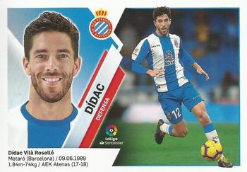 2019-20 Panini LaLiga Santander Este Stickers - RCD Espanyol #7B Didac Vila Front