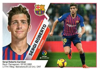 2019-20 Panini LaLiga Santander Este Stickers - FC Barcelona #4A Sergi Roberto Front