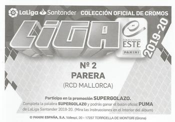 2019-20 Panini LaLiga Santander Este Stickers - RCD Mallorca #2 Miquel Parera Back