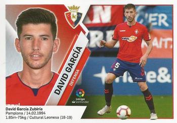 2019-20 Panini LaLiga Santander Este Stickers - CA Osasuna #4 David Garcia Front