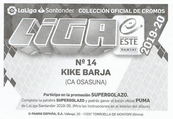 2019-20 Panini LaLiga Santander Este Stickers - CA Osasuna #14 Kike Barja Back