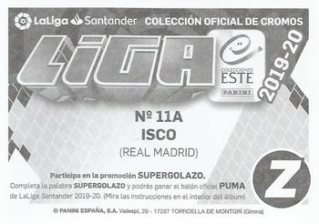2019-20 Panini LaLiga Santander Este Stickers - Real Madrid #11A Isco Back