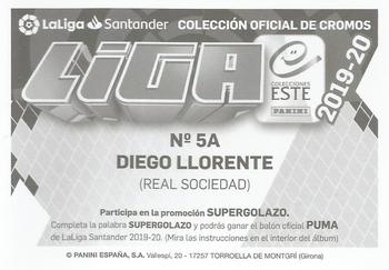 2019-20 Panini LaLiga Santander Este Stickers - Real Sociedad #5A Diego Llorente Back