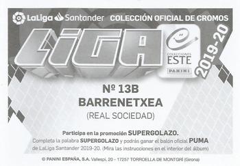 2019-20 Panini LaLiga Santander Este Stickers - Real Sociedad #13B Ander Barrenetxea Back