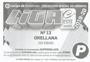 2019-20 Panini LaLiga Santander Este Stickers - SD Eibar #13 Orellana Back