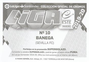 2019-20 Panini LaLiga Santander Este Stickers - Sevilla FC #10 Banega Back