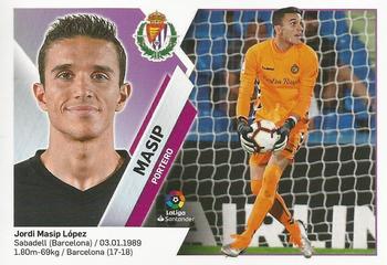 2019-20 Panini LaLiga Santander Este Stickers - R. Valladolid CF #1 Jordi Masip Front