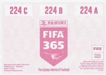 2020 Panini FIFA 365 Pink - 442 Sticker Version #224 Godín / Brozović / Barella Back