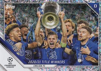 2021-22 Topps UEFA Champions League - Sparkle Foil #45 2020/21 Title Winners Front